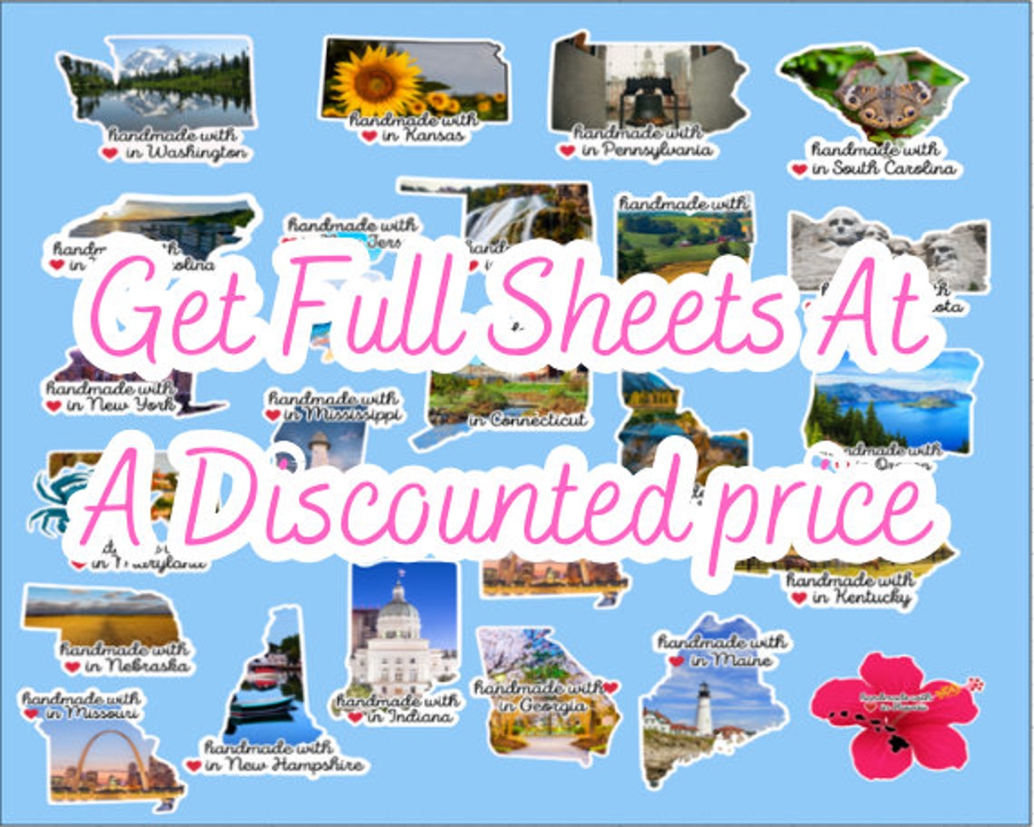 Custom Sticker Order Logo Stickers in A Full Sheet at a Discount ...