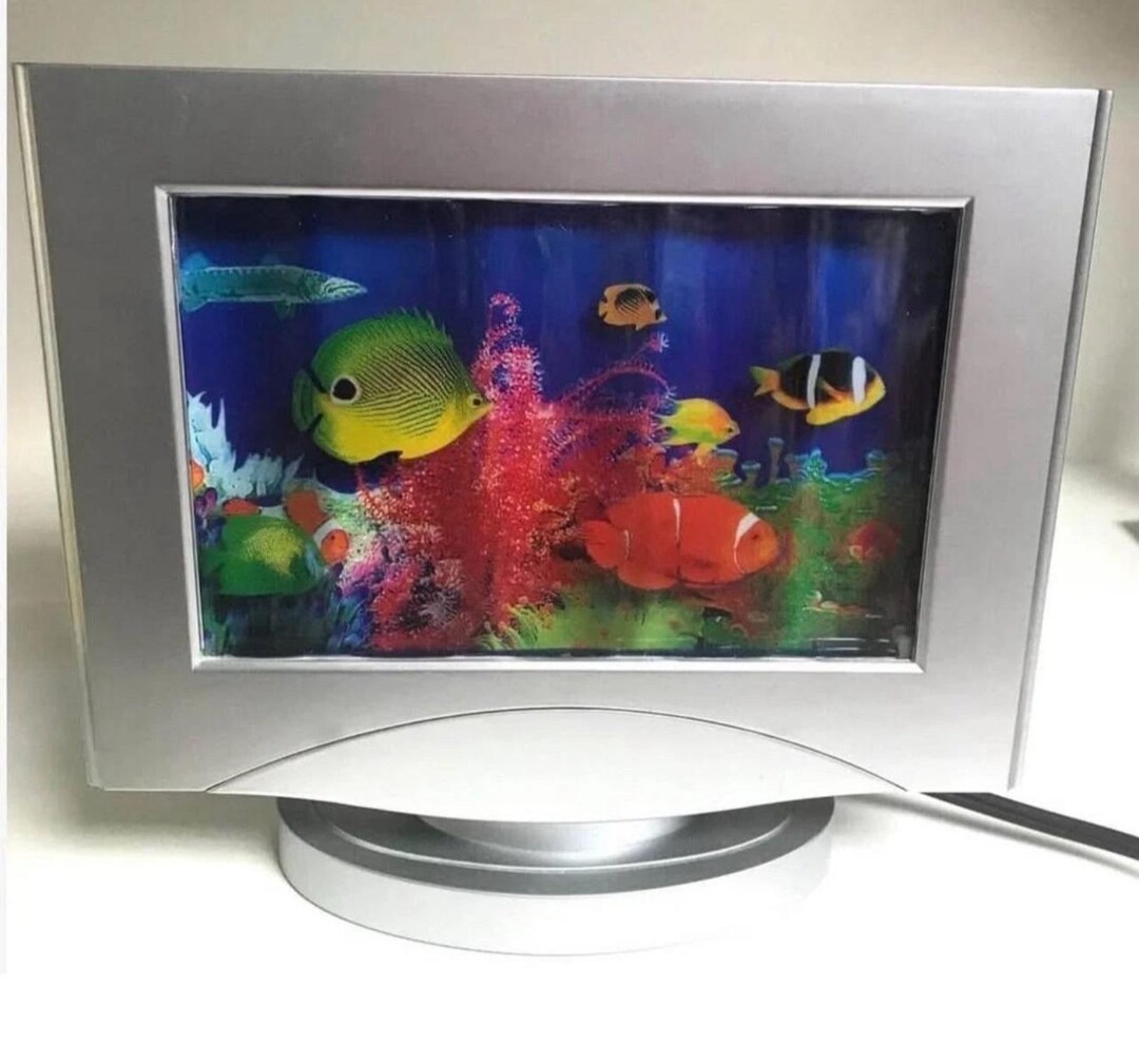 Rotating Fish Led Vintage Fish Revolving Motion Lamp Aquarium Night Light Frutiger Aero ...