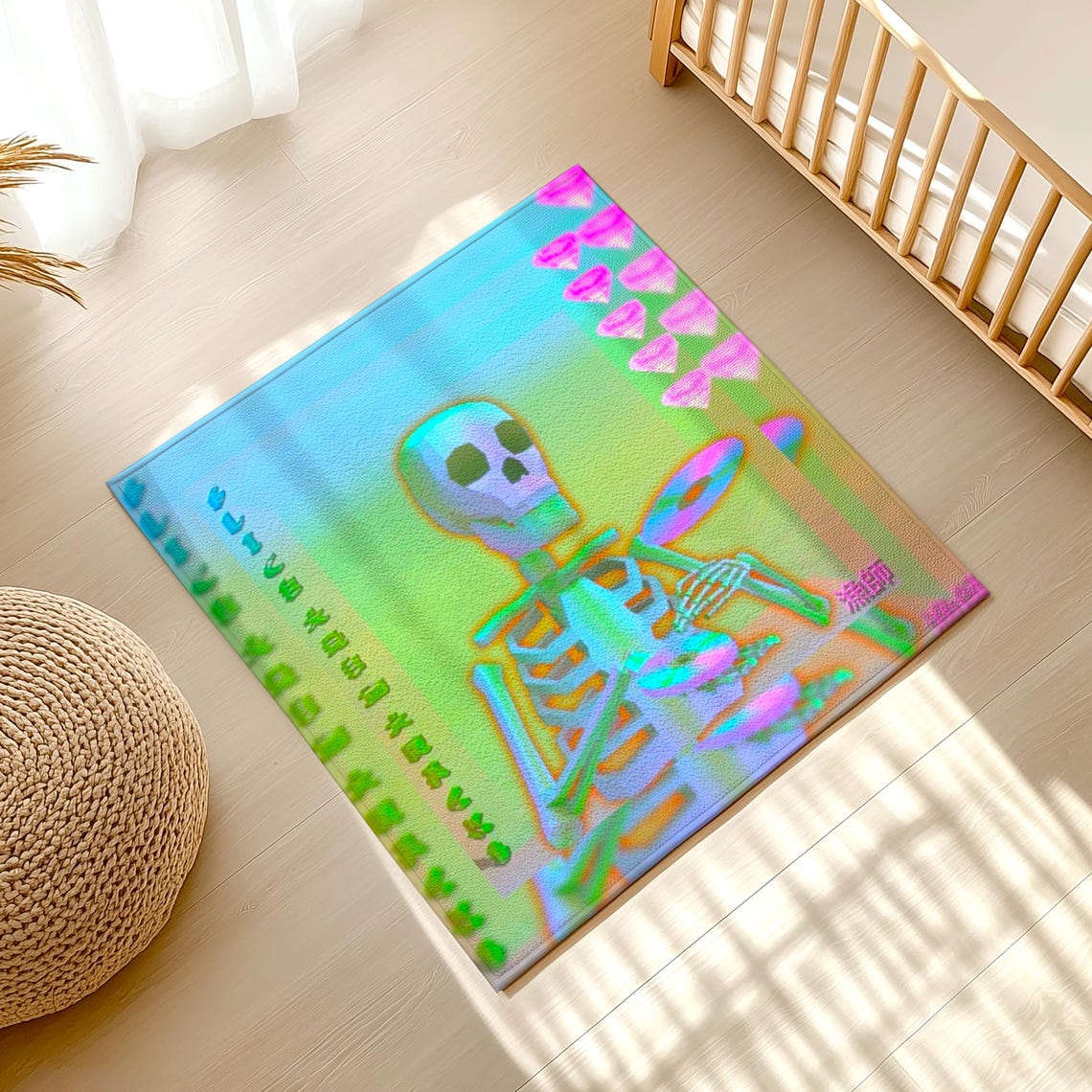 Vaporwave Cybercore, Frutiger Aero, Cyber Trash, Internet Aesthetic Rug ...