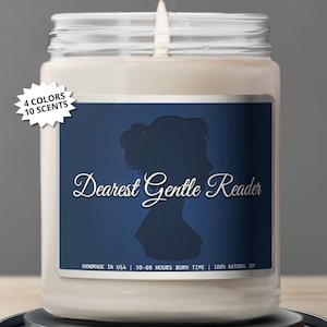 Bridgerton Gift for Bridgerton Fans Dearest Gentle Reader Candle Gift Summer Candle Bridgerton Merch Lady Whistledown Bridgerton Watch Party