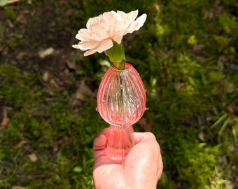 Glas Pilz Knospe Vase, Floral Wohnkultur, Pilz Dekor, kreative Blumenvase, Pflanze Liebhaber Geschenk, kleine Pilzvase, Housewarming Geschenk