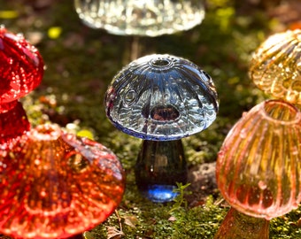 Vase en verre pour boutons de champignons, décoration florale pour la maison, décoration de champignons, vase à fleurs créatif, cadeau pour amateur de plantes, petit vase champignon, cadeau de pendaison de crémaillère