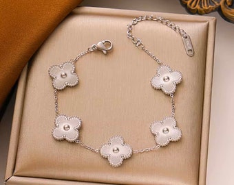 Clover Bracelets Gold & Silver Plated  | Stainless Steel | Perfect Gift | Women's Jewellery | Bracelet | Fashion Jewellery |