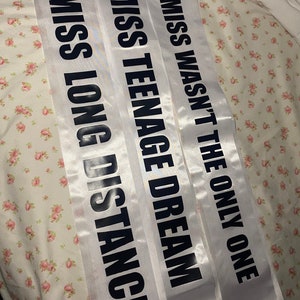 customizable olivia rodrigo inspired sash