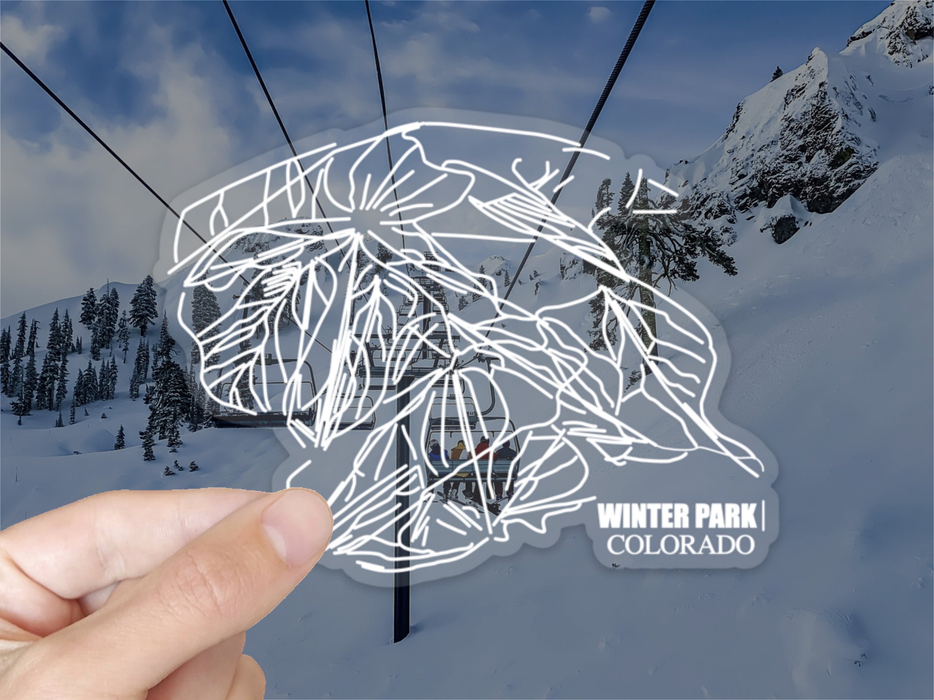 thumbnail image 2 of Winter Park Resort Sticker – New Logo – Colorado Ski Sticker (Matte Finish) 2 of 4