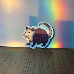 Phish Possum Song Animal Mumu Dye Cut Holographic Sticker