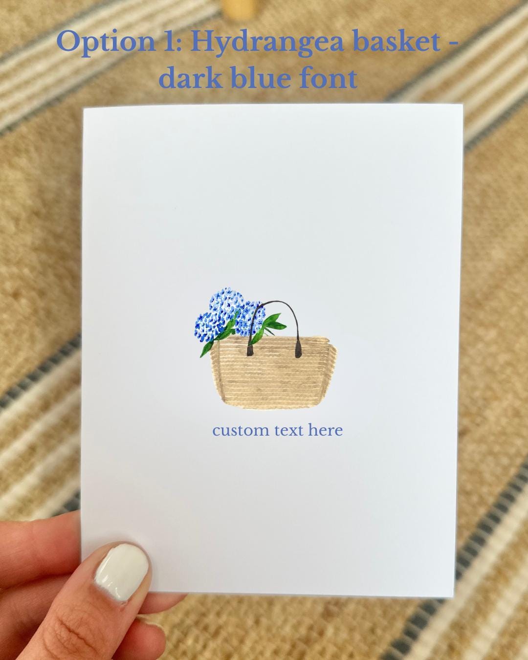 Personalized Floral Notecards: Hydrangea or Peony, Custom Stationery - Etsy