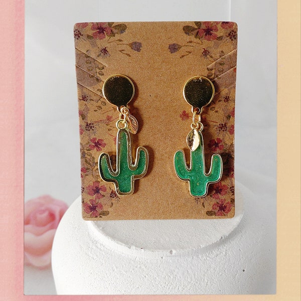 Boucles d'oreilles Cactus