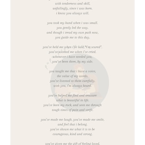 Puede incluir: Una imagen en blanco y negro de un poema titulado "gracias, mam&aacute;". El poema expresa gratitud por el amor, el apoyo y la gu&iacute;a de una madre a lo largo de la vida.