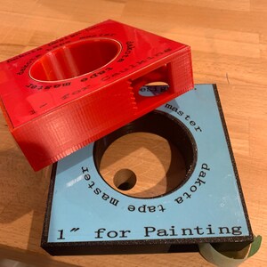 Tape Gun for Painting - 2mm Version - Makes perfectly straight lines on walls, windows, ceilings, base-board trim, bathroom sinks - 1" Tape