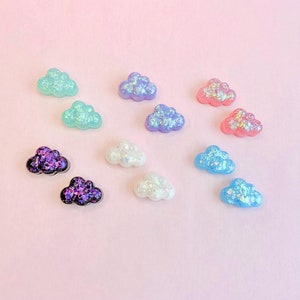 Set of 2 Glitter Jumping spider cloud ledges | Glitter Magnetic jumping spider ledges in Pink, blue, green, purple, white or black