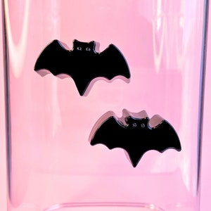 Set of 2 magnetic Black Bat Jumping Spider shelves | Jumping spider decor | Jumping spider ledges | Jumping spider accessories
