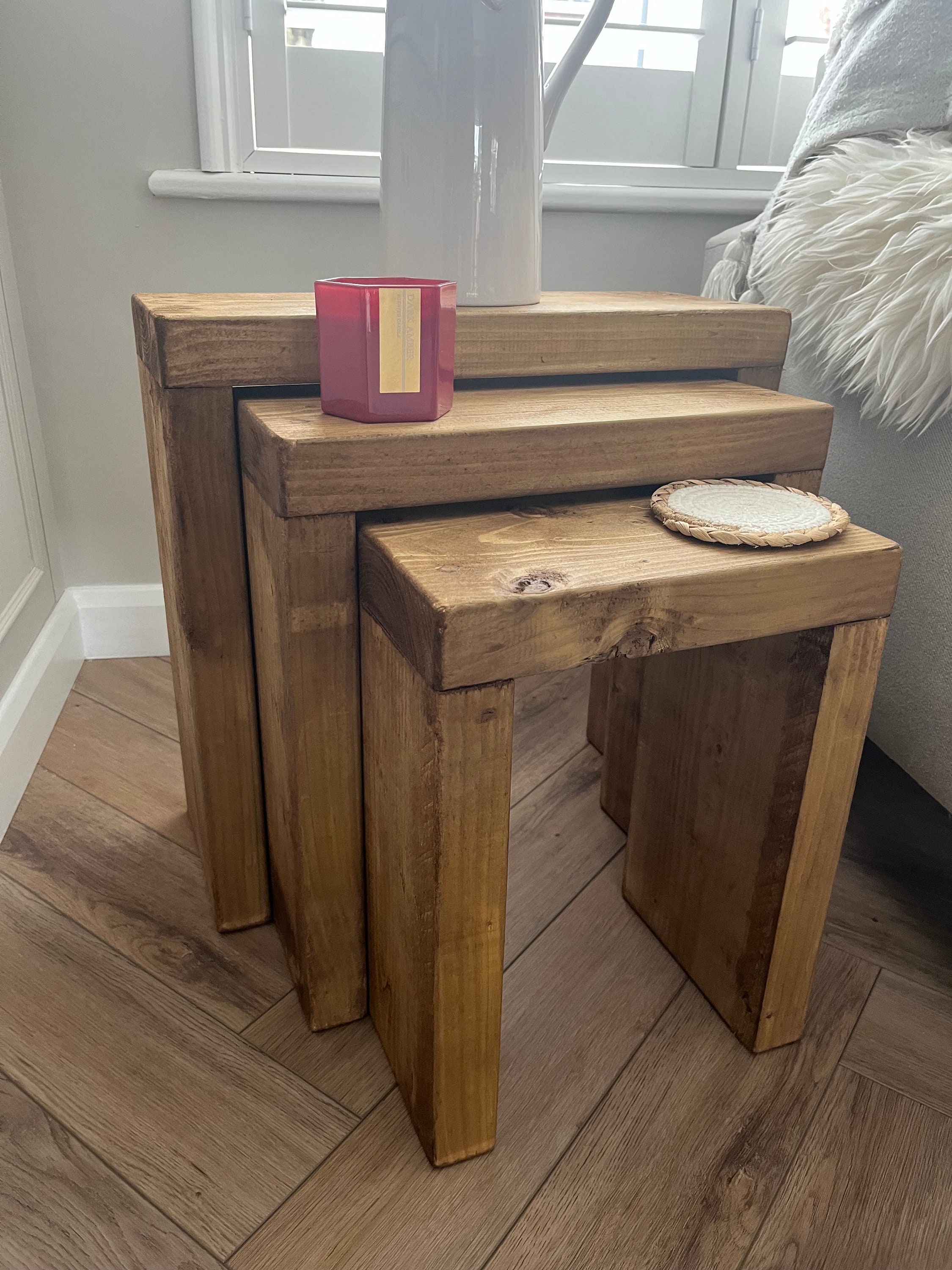 Nest of tables on sale etsy