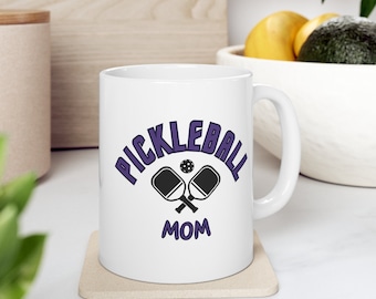 PICKLEBALL MOM Coffee Mug | Pickle Ball Mama mug, Mother's day pickleball gift for her