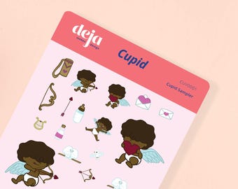 Cupid Sampler - Valentine Sticker Sheet