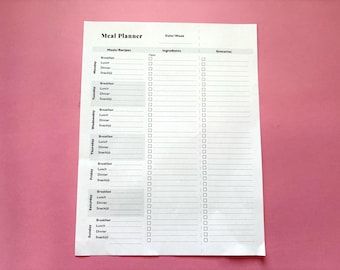 Printables: Meal Planner