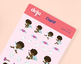 Sucker for Love Cupid - Valentine Sticker Sheet