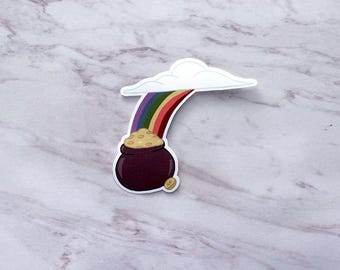Die Cut - St. Patrick's Day Rainbow and Pot of Gold