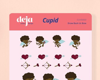 Draw Back Your Bow Cupid - Valentine Sticker Sheet