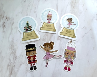Holiday Nutcracker Die Cut Stickers
