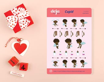 Love Hurts Cupid - Valentine Sticker Sheet