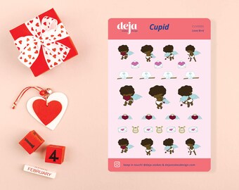 Love Bird Cupid - Valentine Sticker Sheet