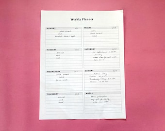 Printables: Weekly Planner