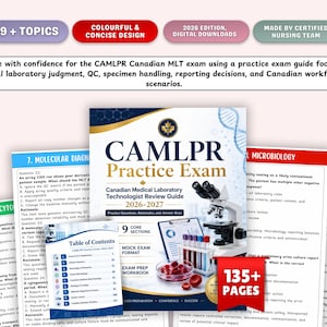 CAMLPR Practice Exam 2026–2027 – Canadian MLT Review Guide (Digital Download)