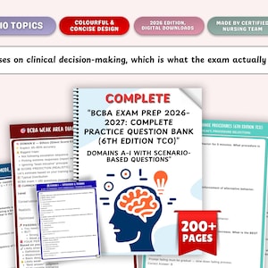 BCBA Exam Prep 2026–2027: Complete Practice Question Bank (6th Edition TCO)”