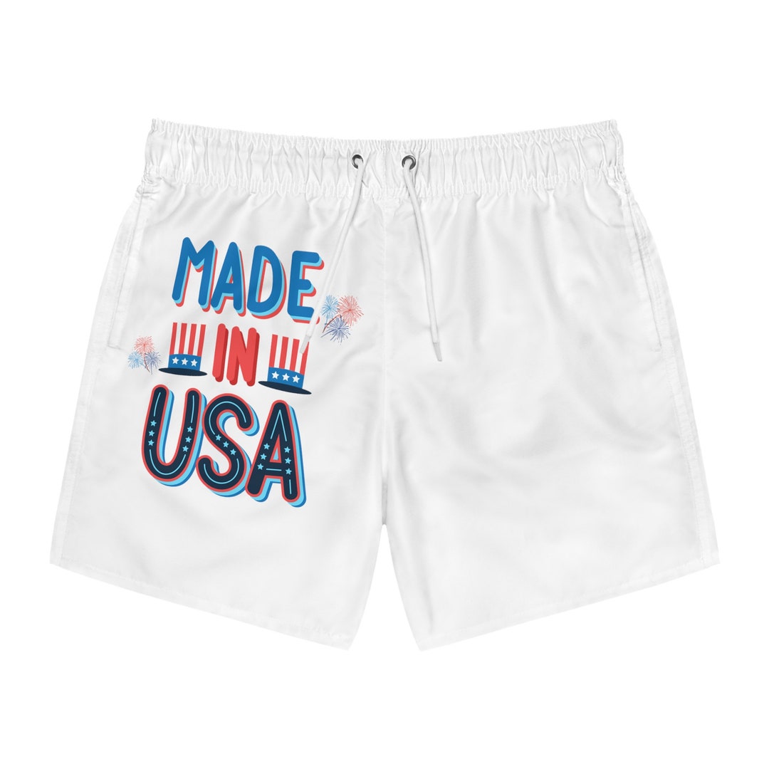 Patriotic Swim Trunks AOP Etsy