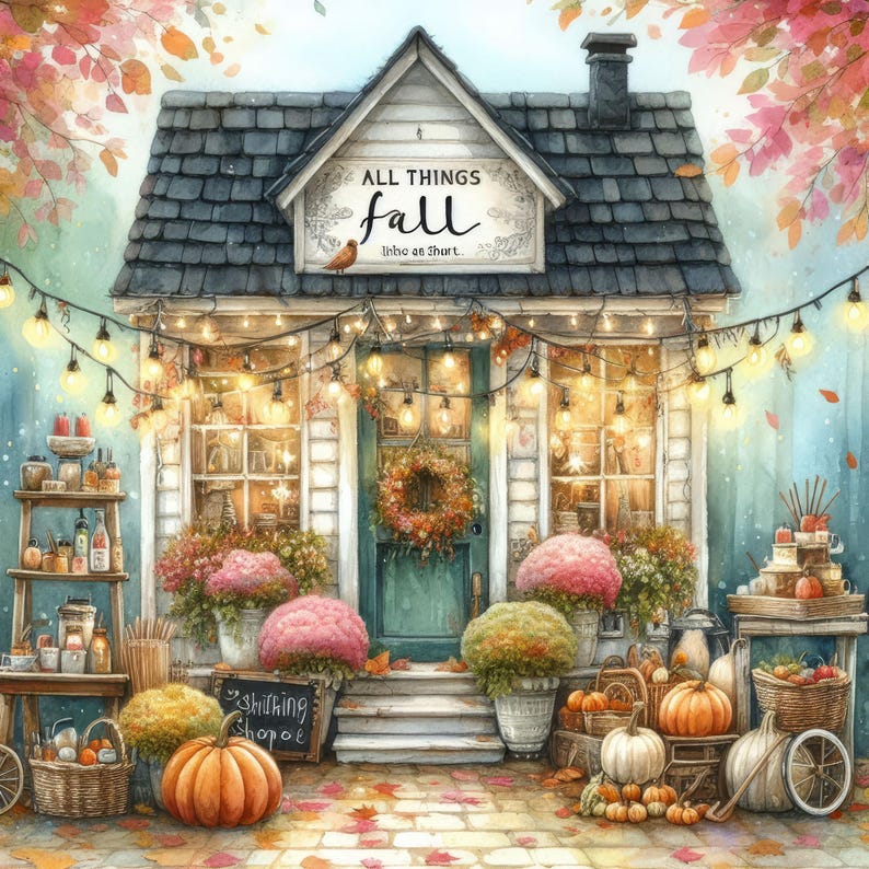 All Things Fall Shop: Clip Art 10 High Res Watercolor Jpgs for Junk ...
