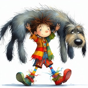 Image clipart chiot original 10 fichiers JPG aquarelle haute résolution pour journalisation indésirable, scrapbooking, fabrication de cartes, kit de téléchargement numérique, fantastique, fantaisiste