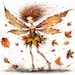 Quirky Autumn Fairy Art 10 High Res Watercolor Jpgs for Junk Journaling ...