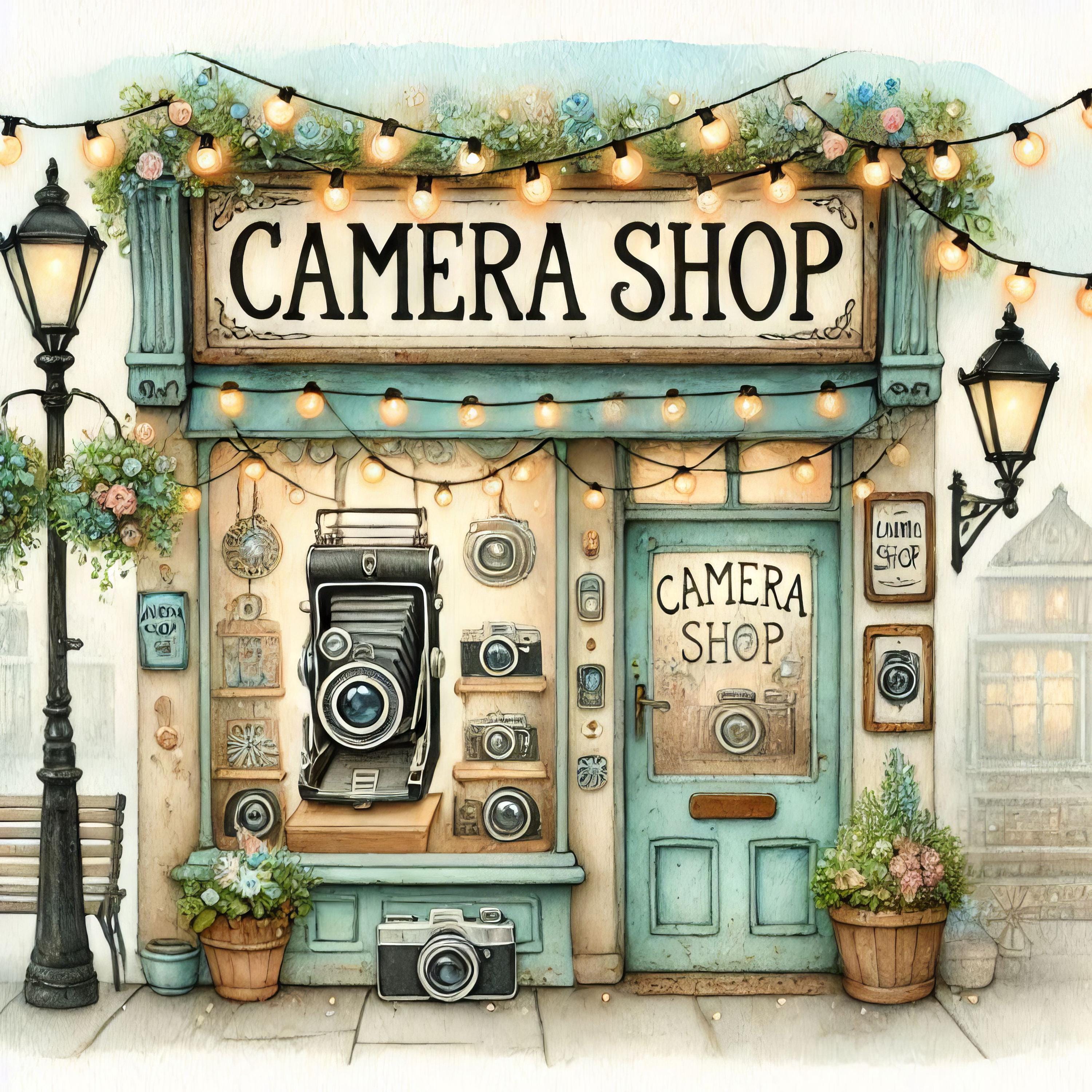 Camera Shop 10 High Res Watercolor Jpgs Junk Journaling, Scrapbooking ...