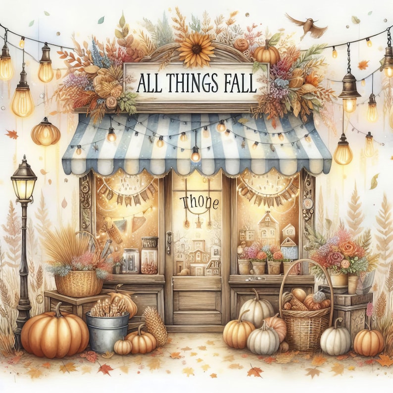 All Things Fall Shop: Clip Art 10 High Res Watercolor Jpgs for Junk ...