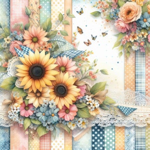 Summer Calico Paper: Clip Art 10 High Res Watercolor Jpgs Junk ...
