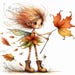Quirky Autumn Fairy Art 10 High Res Watercolor Jpgs for Junk Journaling ...