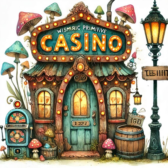 カジノ：高解像度の水彩画JPG10枚、ジャンクジャーナル、スクラップ