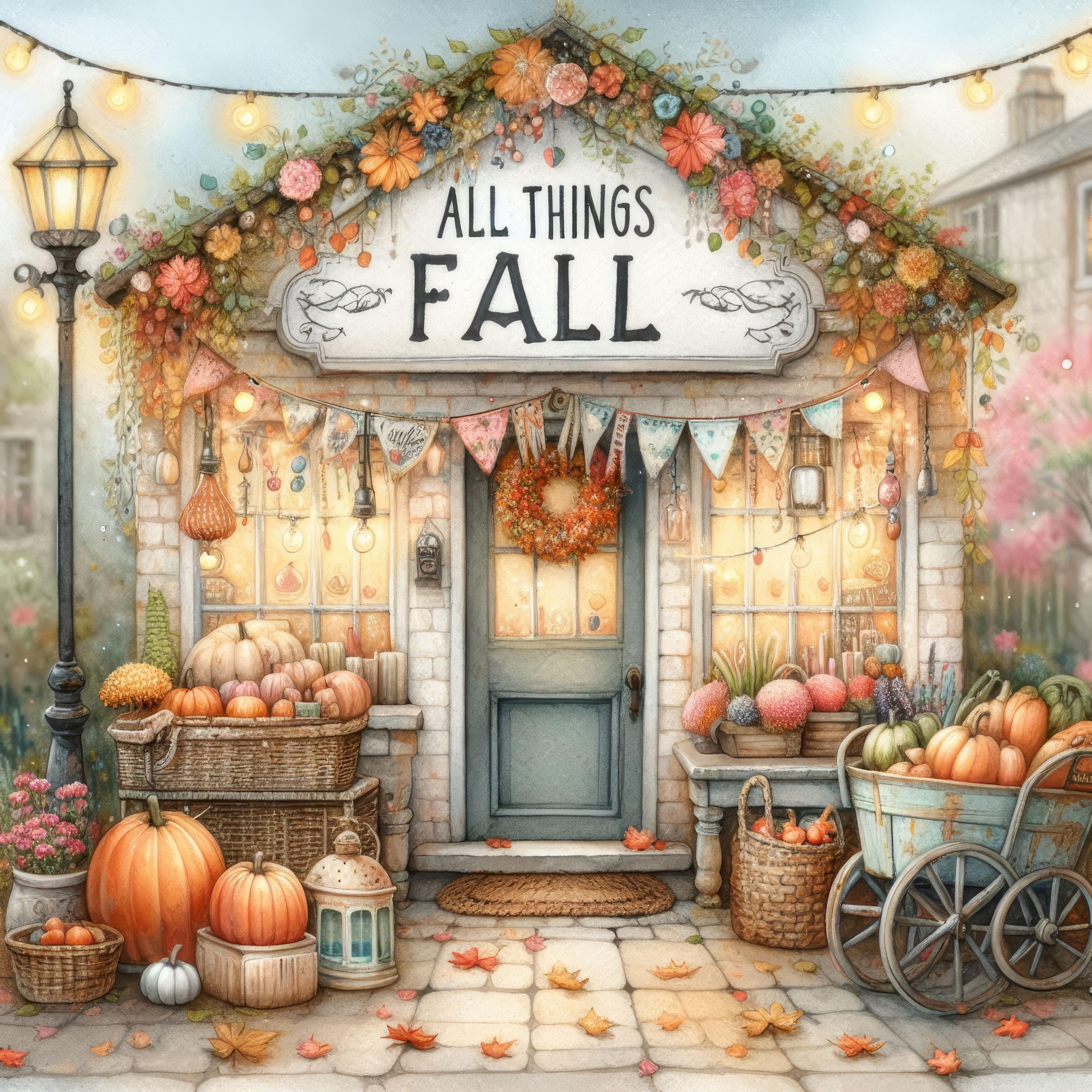 All Things Fall Shop: Clip Art 10 High Res Watercolor Jpgs for Junk ...