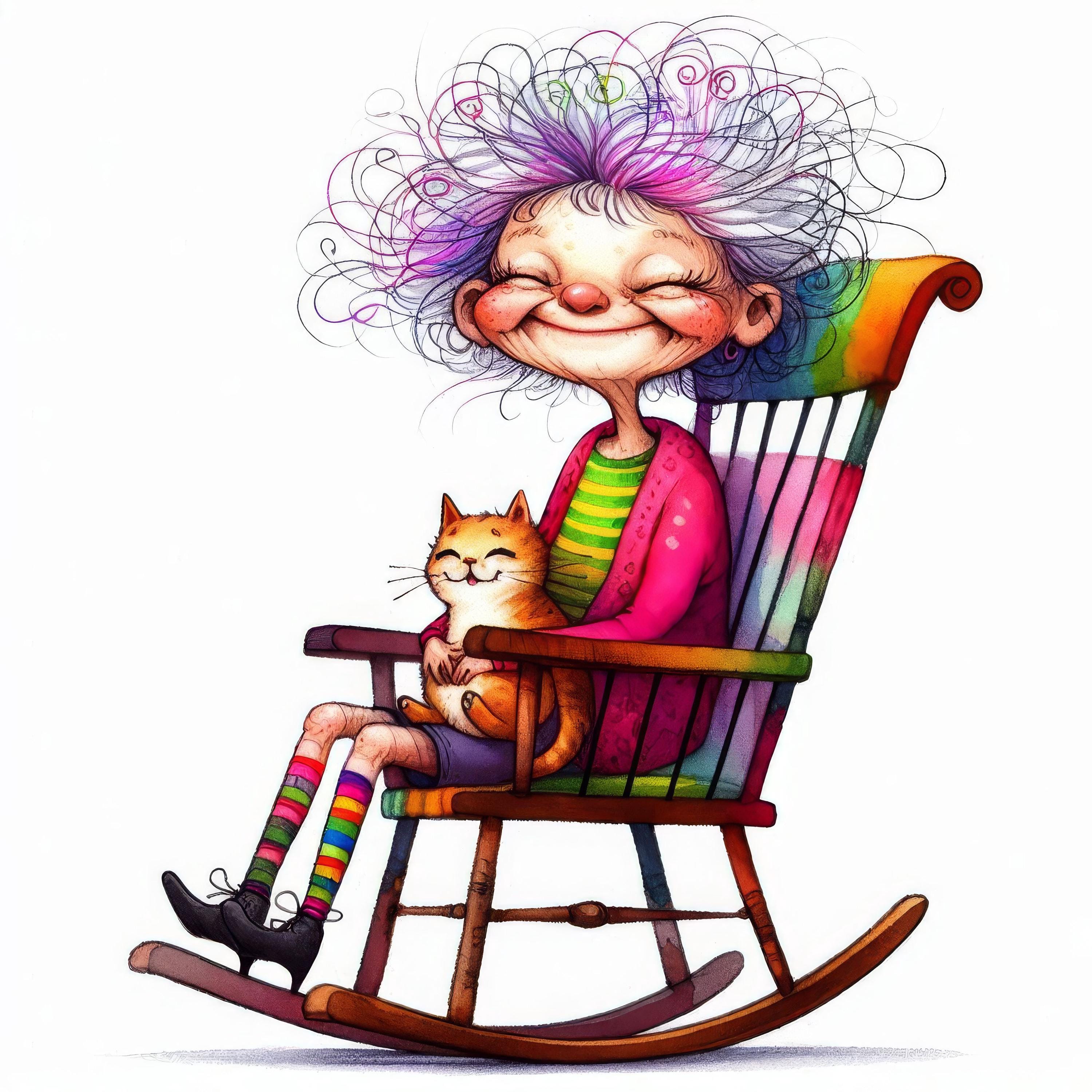 Quirky Rocking Chair: Clip Art 10 High Res Watercolor Jpgs Junk