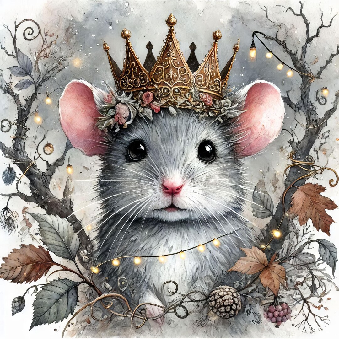 Enchanted Forest Mouse 10 High Res Watercolor Jpgs Junk Journaling ...