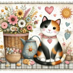 Calico Cat Ornament - Etsy