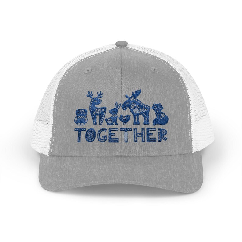 Together Animal Snapback Trucker Cap, Unisex Hat for Nature Lovers ...