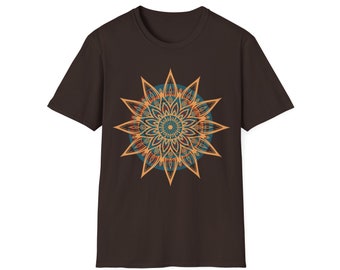 Southwest Geometric Sun Cotton Softstyle T-Shirt