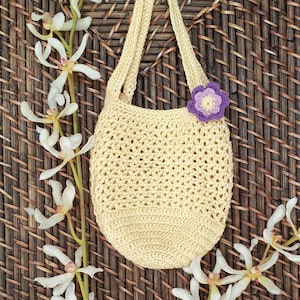 sac à bandoulière pour enfant au crochet avec fleur, coton, petit sac à main, sac de transport