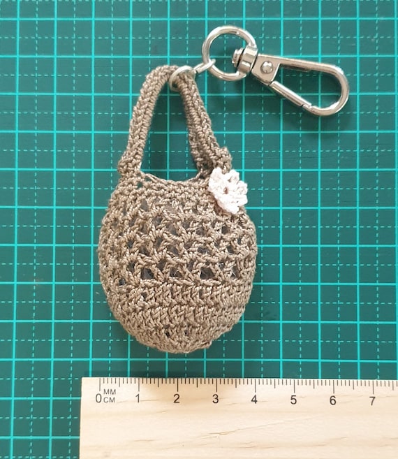Llavero Mini Bolsos Crochet Mini Llavero De Bolso De Crochet Con