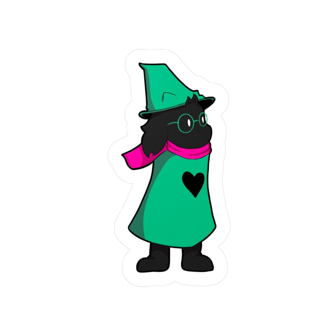 Ralsei Dark Prince Vinyl Sticker: Deltarune Fanart, Waterproof Decal - Etsy