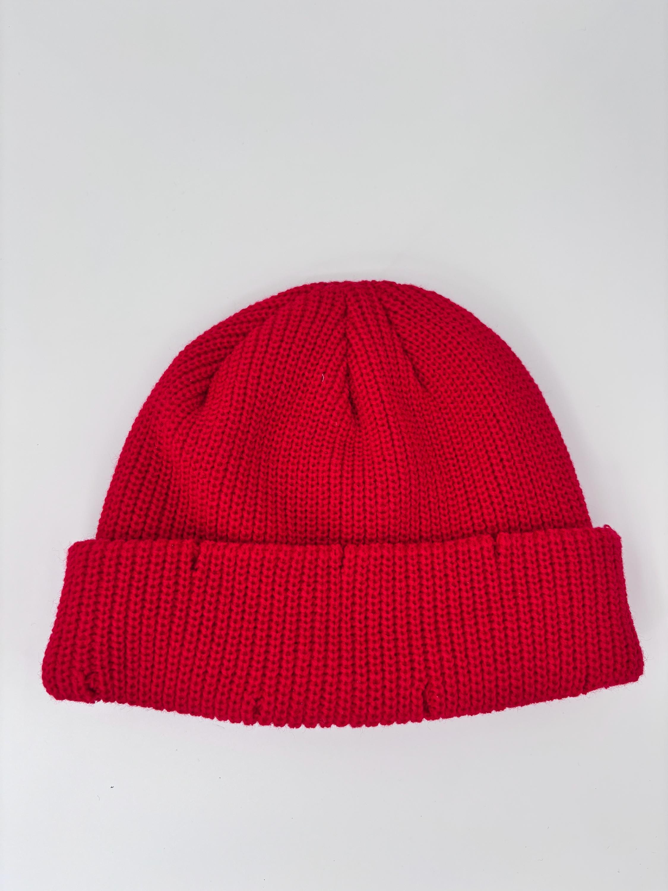 Red Bling Beanie| Distressed Embellished Fisherman Beanie  display picture 3