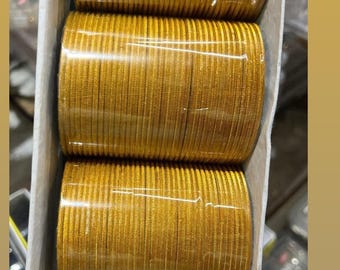 Set of 36 Plain  Metal Bangles, Indian Wedding Jewelry/ Jaggo bangles