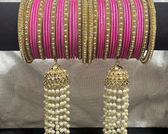 Jhumki Bangles Set: Bollywood Style Designer Bangles